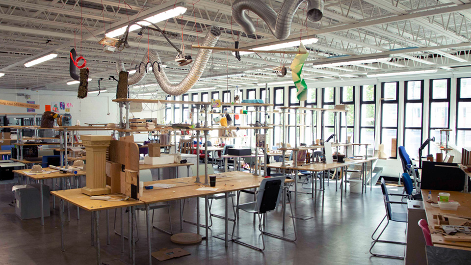 Goldsmiths' open plan design studios