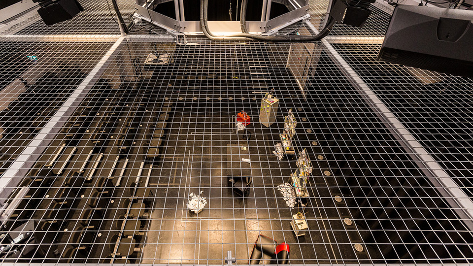 View of performance space from the lighting gallery