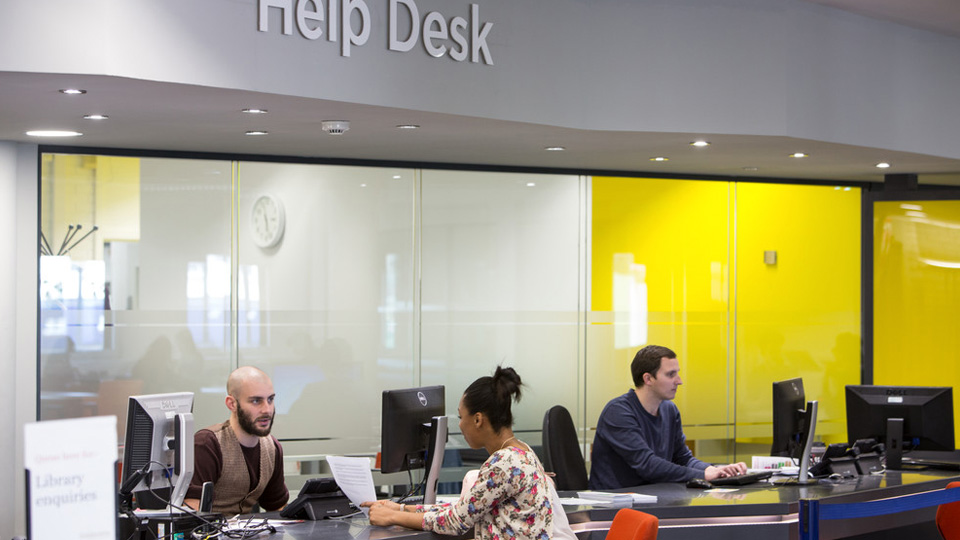 The Library helpdesk