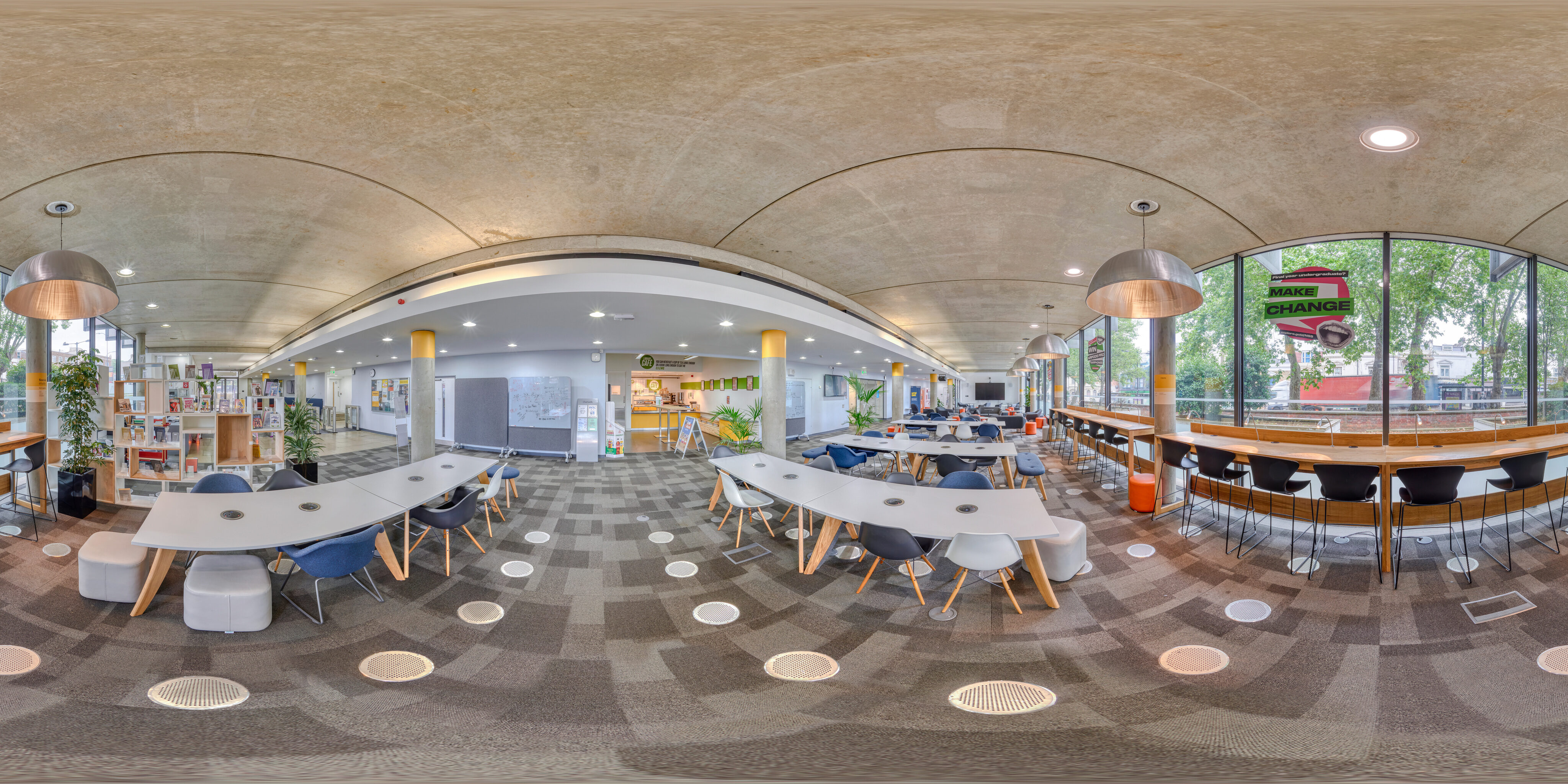 360 of Library downstairs