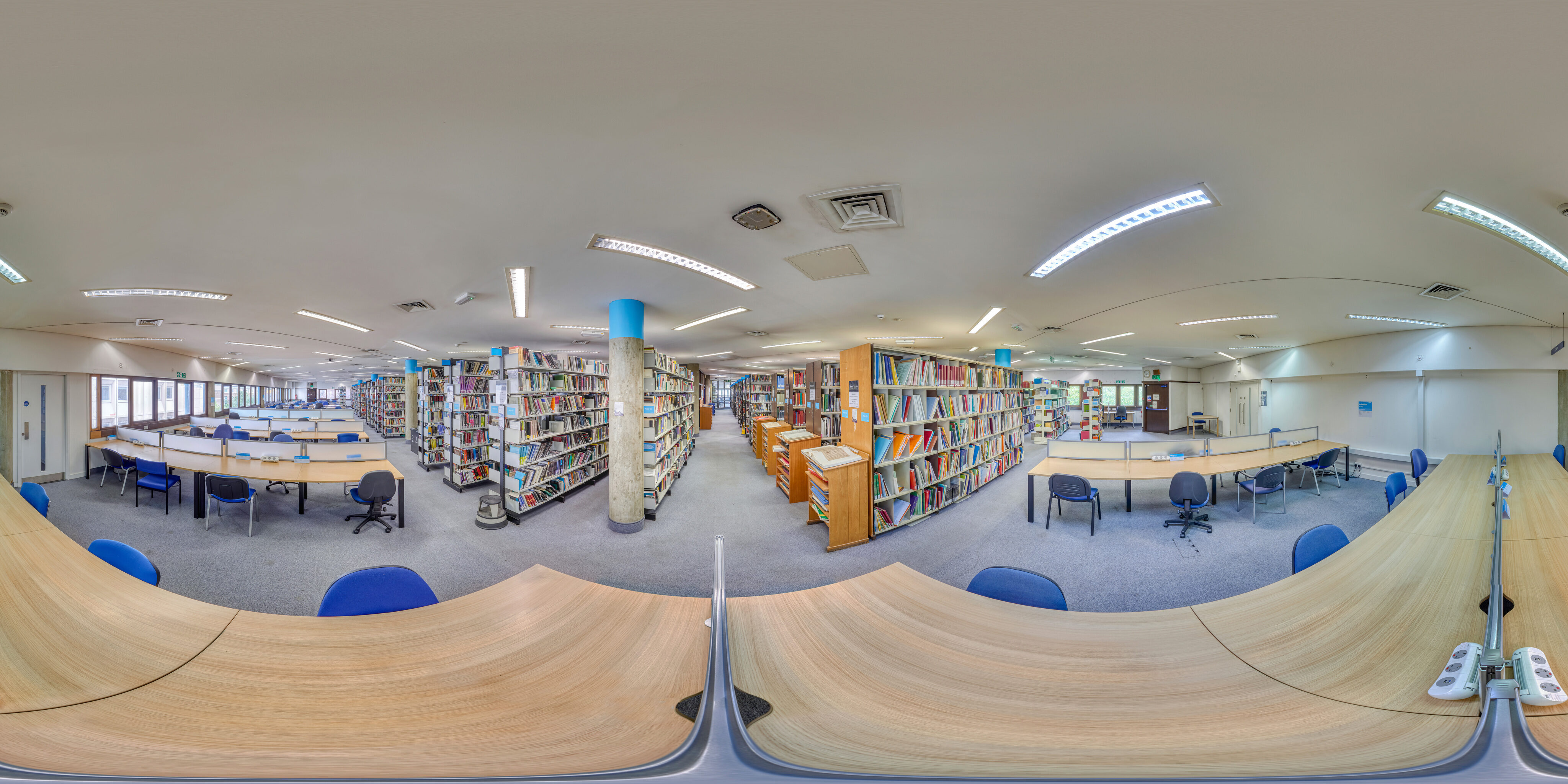 360 of Library upstairs