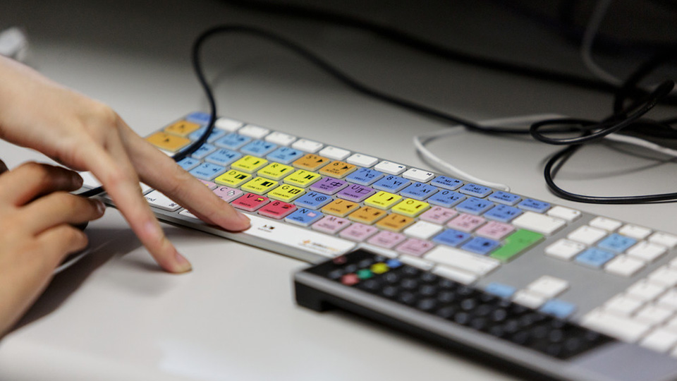 Edit suites come equipped with Avid-shortcut keyboards