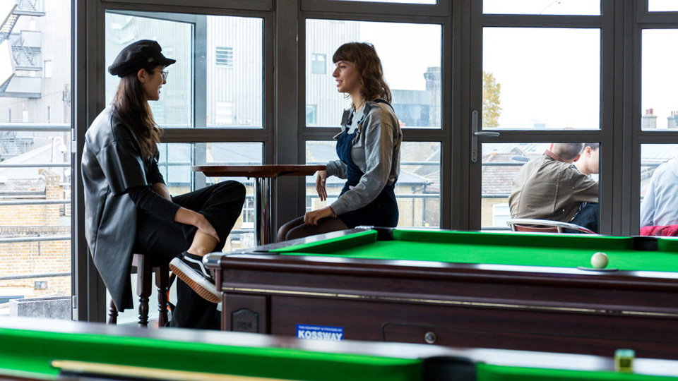Pool tables in the Students' Union bar and events space, The Stretch