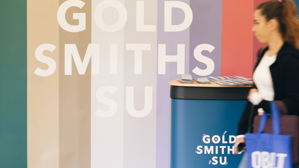 An event booth in the Students' Union