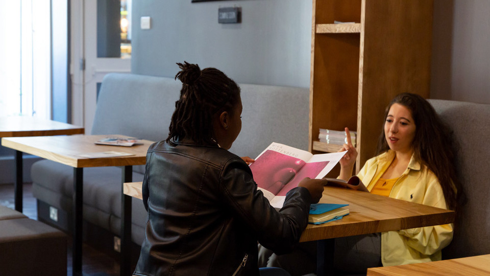 Seating area around the edge of Thirty Five